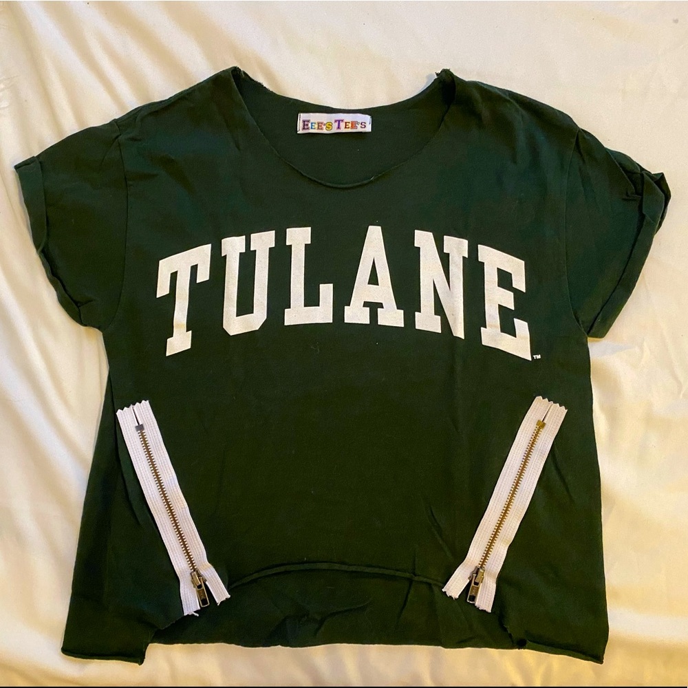 Tulane T-Shirt with Zipper Detail